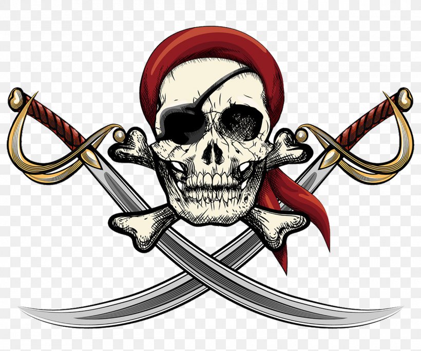 Skull Piracy Wall Decal Clip Art, PNG, 1500x1251px, Skull, Bone, Jolly Roger, Kerchief, Piracy Download Free