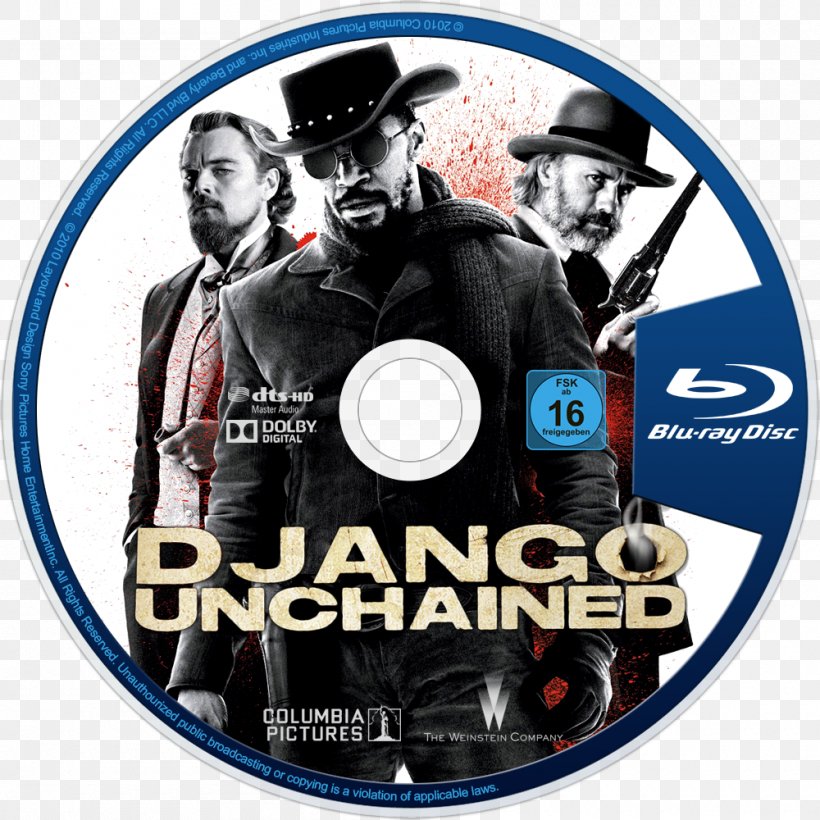 Blu-ray Disc Broomhilda Von Shaft Dr. King Schultz Film Spaghetti Western, PNG, 1000x1000px, 2012, Bluray Disc, Bounty Hunter, Brand, Django Download Free