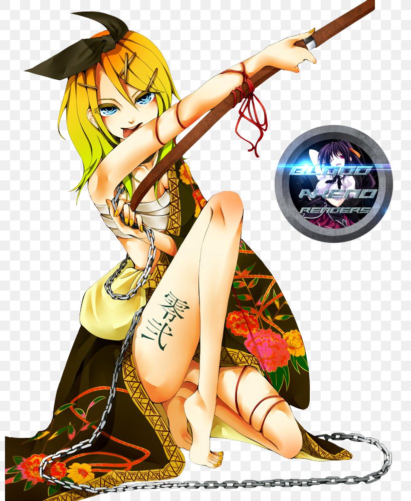 Kagamine Rin/Len Hatsune Miku Vocaloid Megurine Luka Rendering, PNG, 800x1000px, Watercolor, Cartoon, Flower, Frame, Heart Download Free
