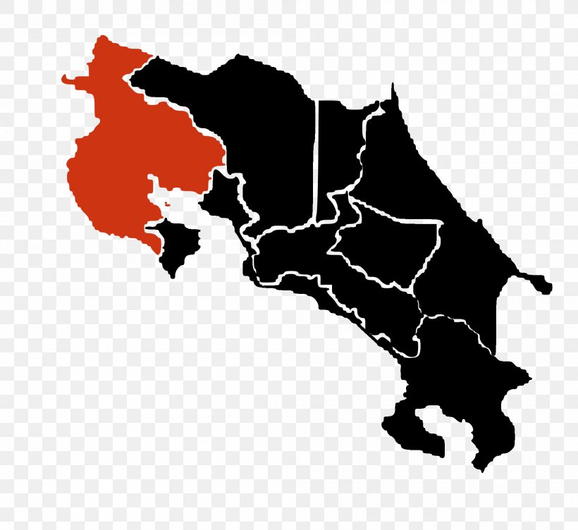 Provinces Of Costa Rica Vector Map Flag Of Costa Rica, PNG, 2000x1836px, Provinces Of Costa Rica, Black, Black And White, Blue Zone, Costa Rica Download Free