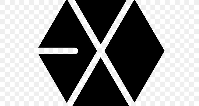 EXO K-pop Logo XOXO, PNG, 650x440px, Exo, Black, Black And White, Brand, Chen Download Free