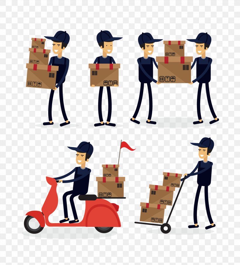 Courier Delivery Mail Carrier Logistics, PNG, 2108x2336px, Courier, Art, Cartoon, Cdr, Delivery Download Free