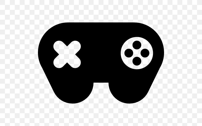 Joystick Clip Art, PNG, 512x512px, Joystick, Black, Black And White, Game Controllers, Gamepad Download Free