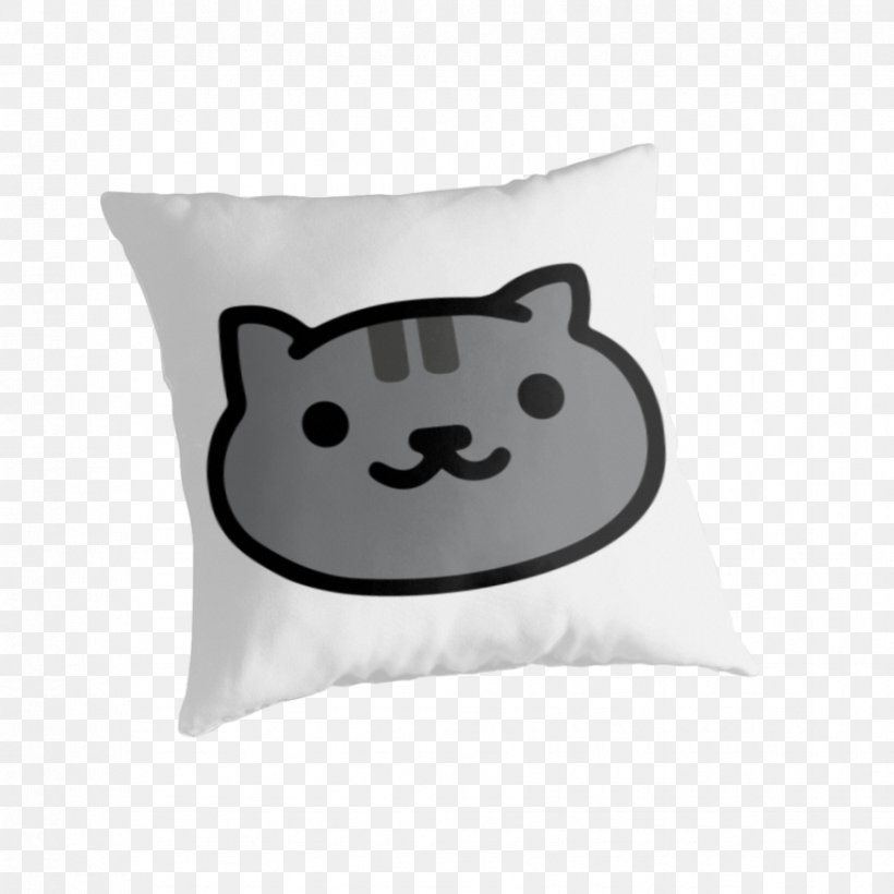 Laptop Cat Neko Atsume T-shirt Pillow, PNG, 875x875px, Laptop, Black, Canvas, Canvas Print, Cat Download Free