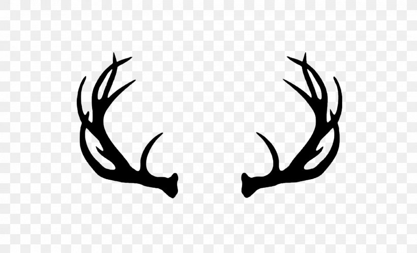 Reindeer White-tailed Deer Moose Elk, PNG, 1600x970px, Deer, Antler, Black, Black And White, Branch Download Free