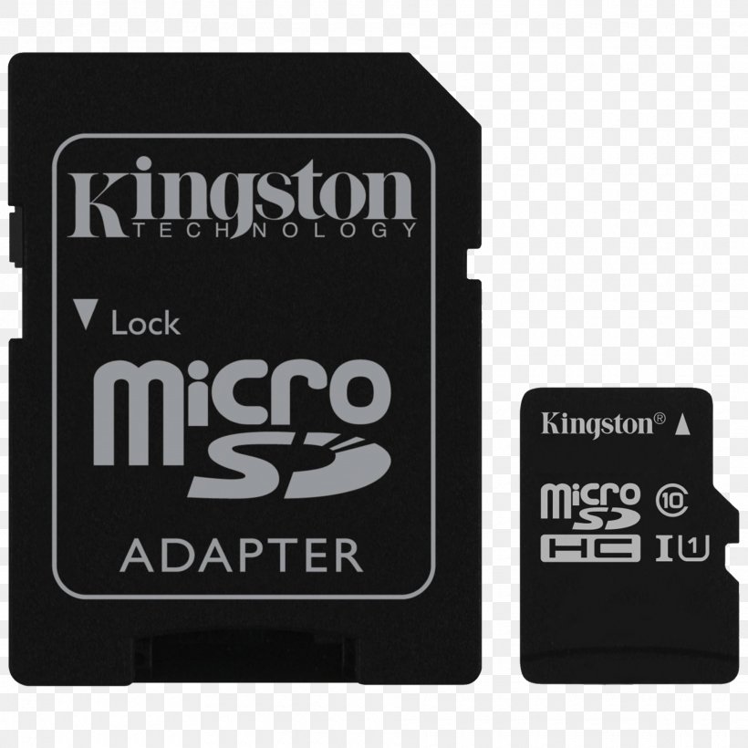 Secure Digital MicroSD Kingston Technology Computer Data Storage Flash Memory Cards, PNG, 1920x1920px, Secure Digital, Adapter, Brand, Computer, Computer Data Storage Download Free