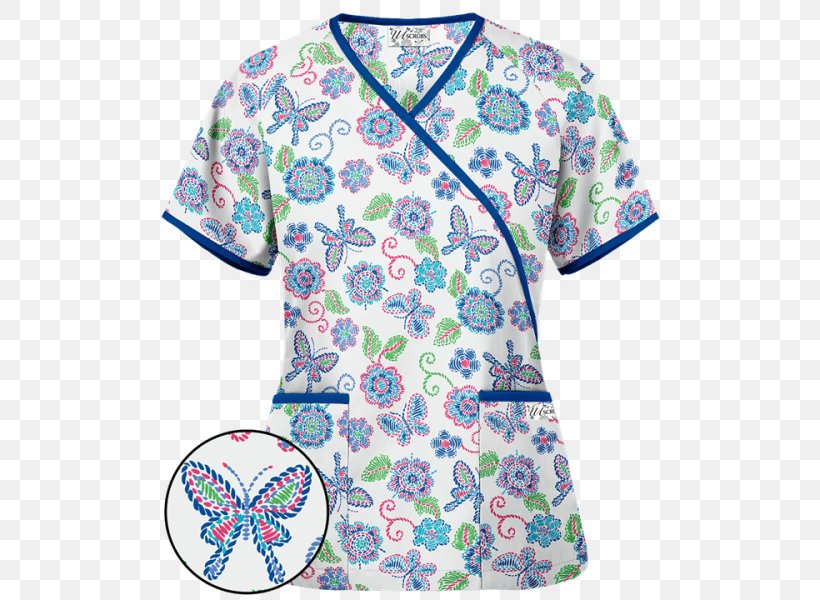 T-shirt Scrubs Sleeve Tube Top Uniform, PNG, 500x600px, Tshirt, Active Shirt, Aqua, Baby Products, Baby Toddler Clothing Download Free