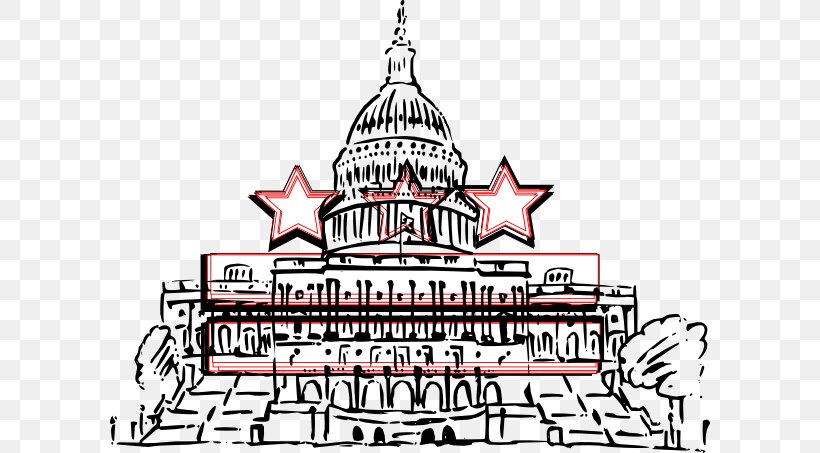 United States Capitol Washington Monument Clip Art, PNG, 600x453px, United States Capitol, Black And White, Brand, District Of Columbia, Free Content Download Free