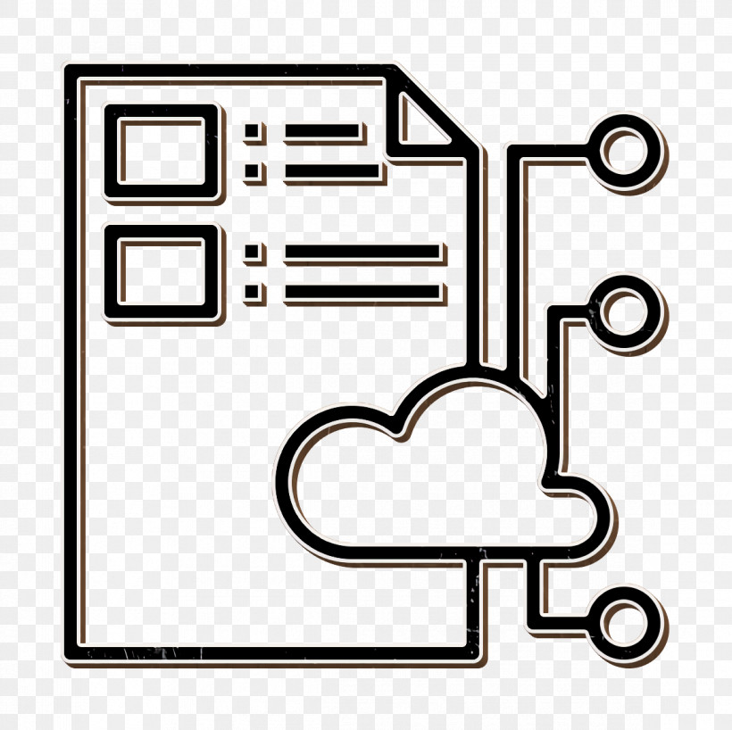 Digital Service Icon Cloud Icon Document Icon, PNG, 1164x1162px, Digital Service Icon, Cloud Icon, Document Icon, Line, Line Art Download Free