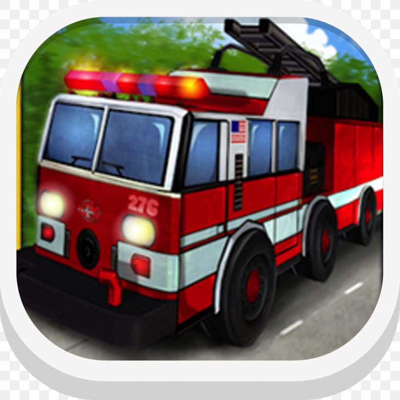 Fire Truck 3d Driving Car Fire Engine Top Fire Truck 3D Parking, PNG, 1024x1024px, Car, Android, Driving, Emergency, Emergency Service Download Free