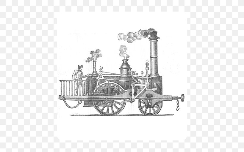 Train Rail Transport Steam Locomotive Vapor, PNG, 512x512px, Train, American Locomotive Company, Black And White, Chariot, Cufflink Download Free