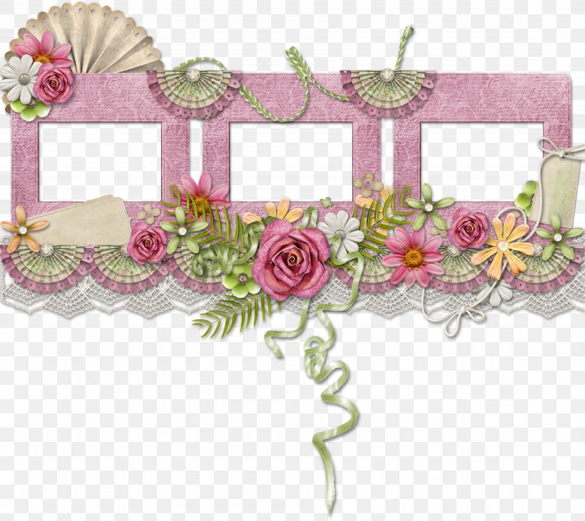 Pink Flowers Clip Art, PNG, 3594x3206px, Pink Flowers, Artificial Flower, Cut Flowers, Designer, Digital Photo Frame Download Free