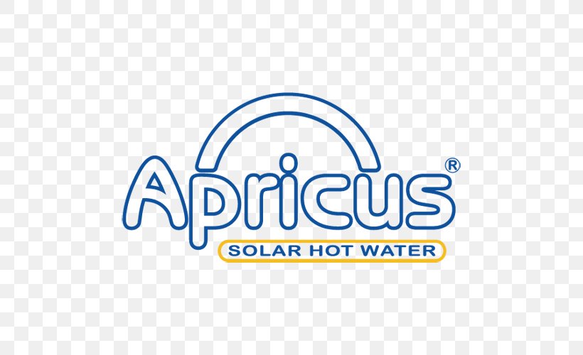 Solar Water Heating Apricus Solar Power Solar Thermal Collector, PNG, 500x500px, Water Heating, Apricus, Area, Blue, Brand Download Free