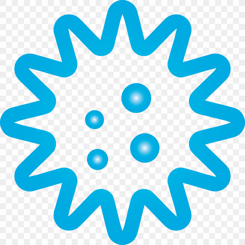 Virus Coronavirus Corona, PNG, 3000x3000px, Virus, Aqua, Blue, Circle, Corona Download Free