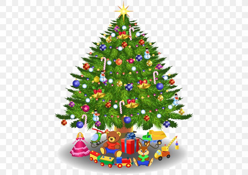 Christmas Tree Clip Art, PNG, 842x595px, Christmas Tree, Christmas, Christmas Decoration, Christmas Lights, Christmas Ornament Download Free