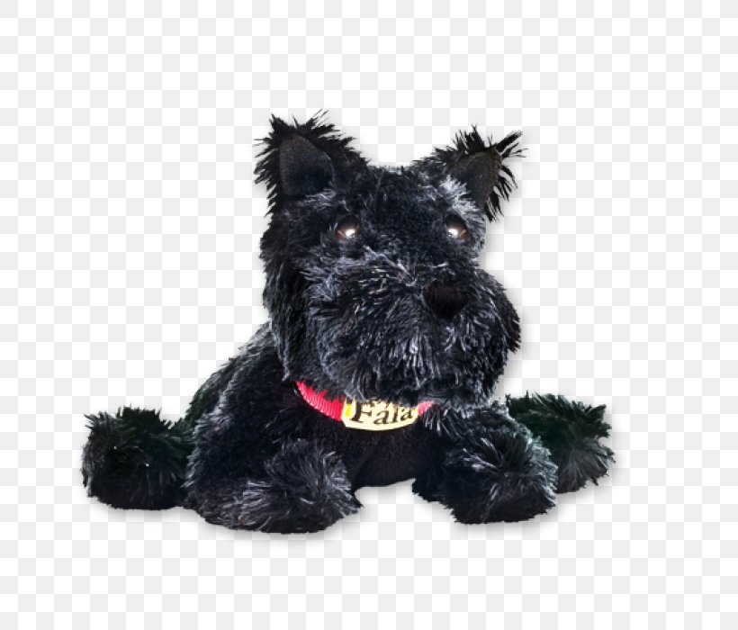 stuffed black miniature schnauzer