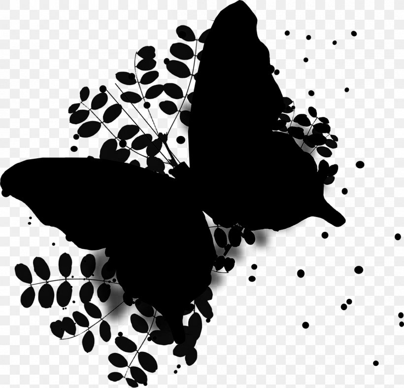 Wing Organism Moths And Butterflies, PNG, 1200x1152px, Ink, Black, Black And White, Branch, Butterfly Download Free