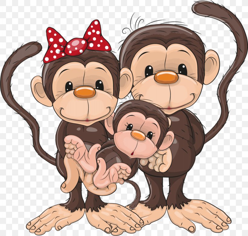 Baby Monkeys Clip Art, PNG, 1024x975px, Baby Monkeys, Art, Cartoon, Cat Like Mammal, Comics Download Free