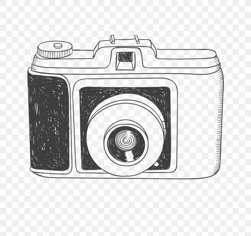 Camera Drawing Photography, PNG, 1280x1206px, Camera, Black And White, Camera Lens, Cameras Optics, Digital Camera Download Free