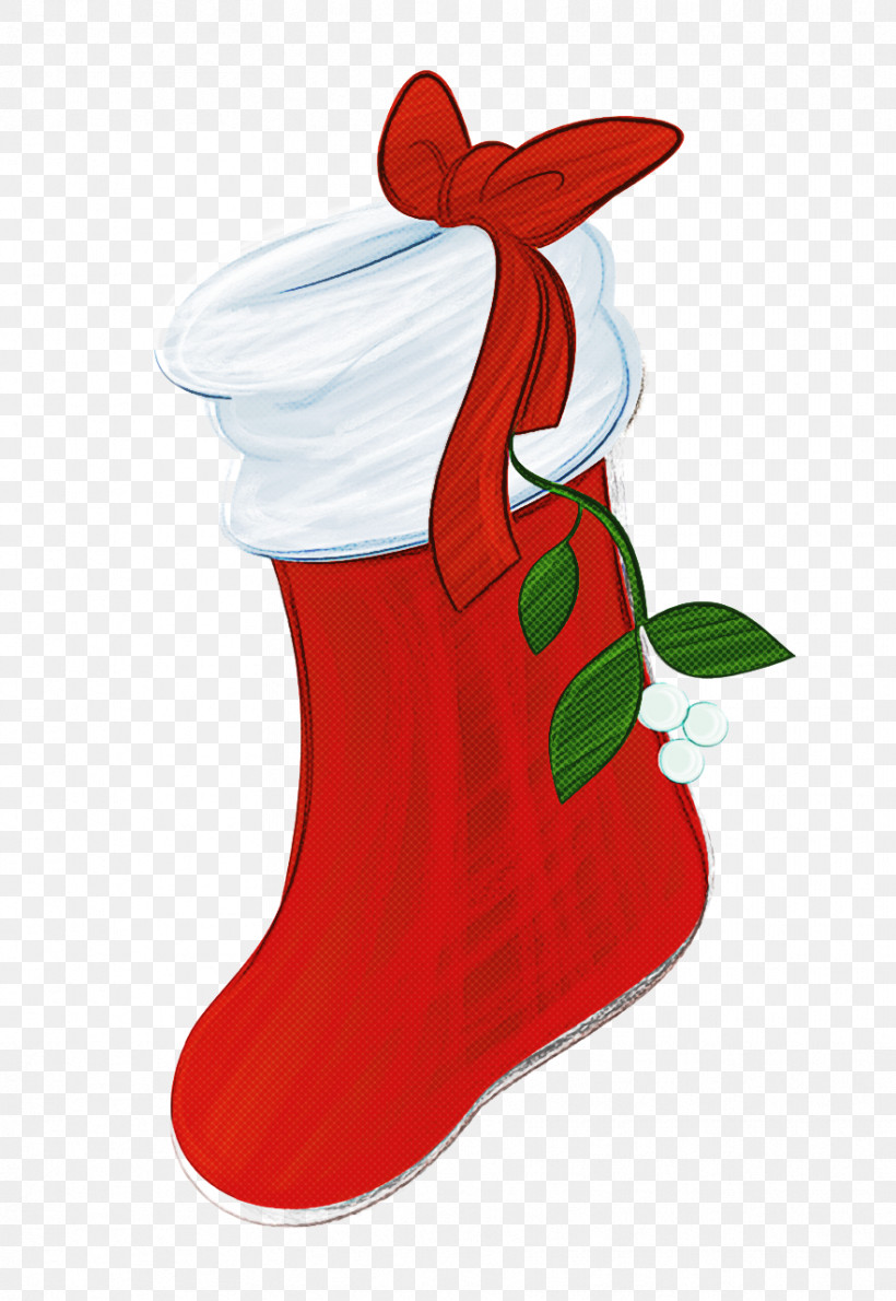 Christmas Stocking, PNG, 882x1280px, Christmas Stocking, Christmas Decoration, Footwear, Interior Design, Plant Download Free