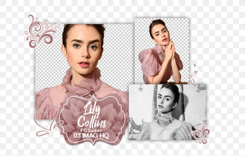 Lily Collins Eyebrow Skin Long Hair DeviantArt, PNG, 1119x713px, Watercolor, Cartoon, Flower, Frame, Heart Download Free