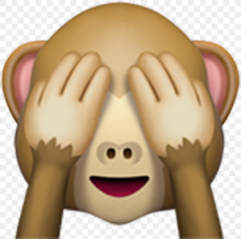 Emoji Three Wise Monkeys Sticker, PNG, 940x933px, Emoji, Cartoon, Cheek, Child, Ear Download Free