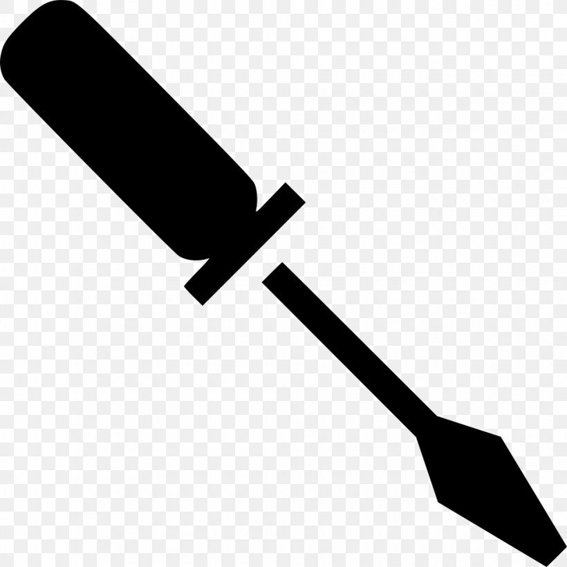 Screwdriver Image Vector Graphics Illustration, PNG, 980x980px, Screwdriver, Art, Black And White, Cold Weapon, Royaltyfree Download Free