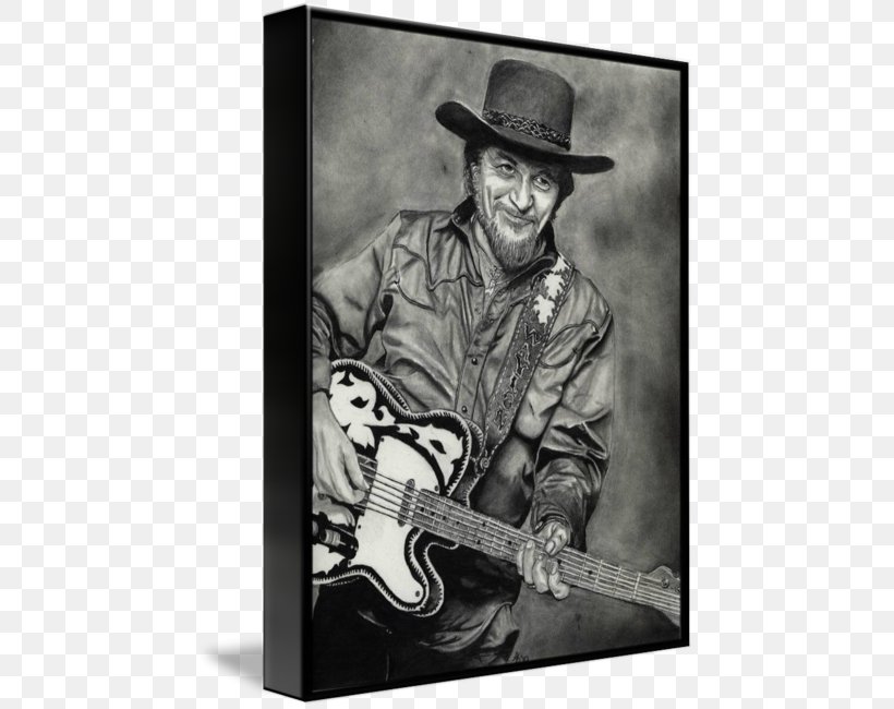 Waylon Jennings Guitarist Musician Outlaw Country, PNG, 456x650px, Waylon Jennings, Art, Black And White, Country Music, Drawing Download Free