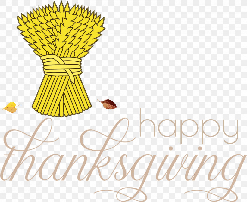 Wheat, PNG, 3000x2457px, Happy Thanksgiving, Cartoon, Drawing, Logo, Paint Download Free