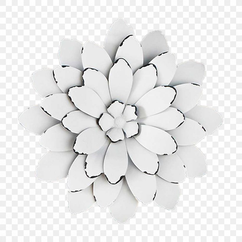 Wall Decal Metal Flower Floral Design, PNG, 1000x1000px, Wall, Art, Black And White, Bronze, Color Download Free