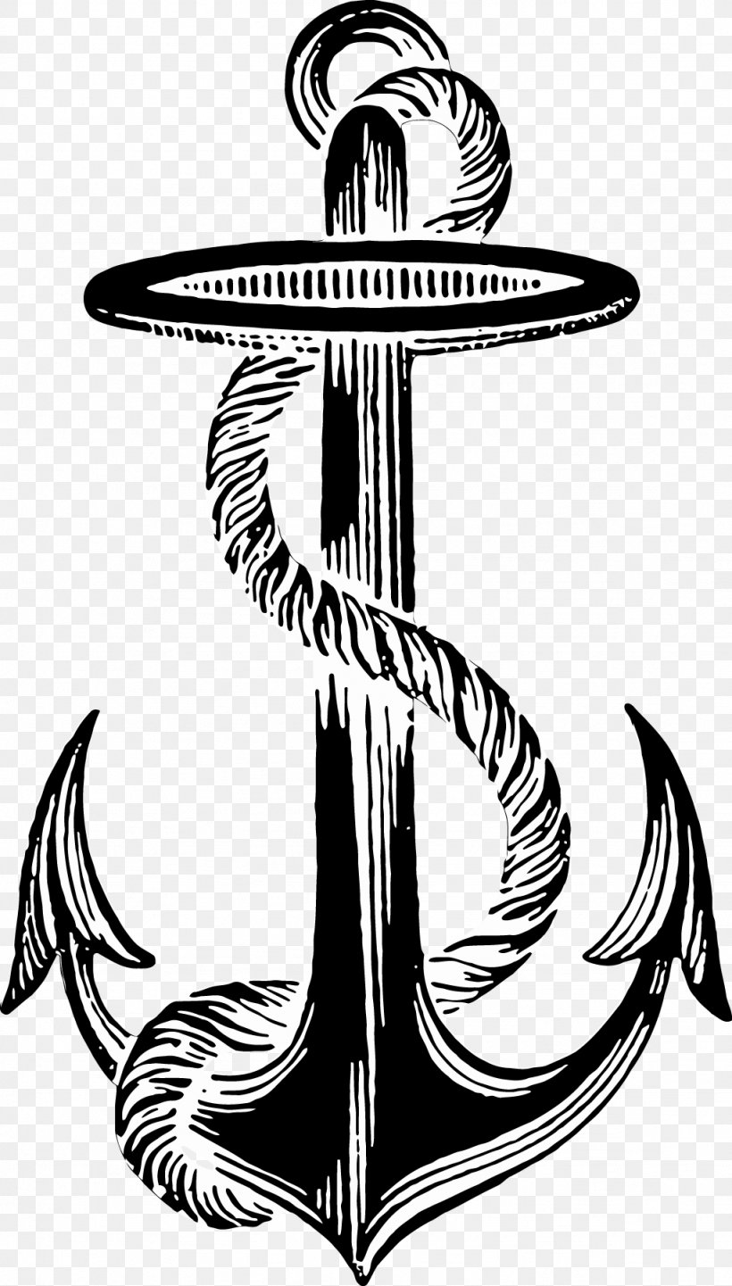 Anchor Clip Art, PNG, 1024x1800px, Anchor, Art, Artwork, Black And White, Drawing Download Free