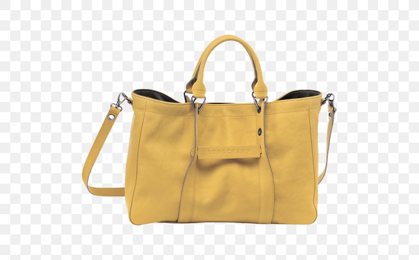 Tote Bag Leather Longchamp Handbag Pliage, PNG, 510x510px, Tote Bag, Bag, Beige, Caramel Color, Fashion Accessory Download Free
