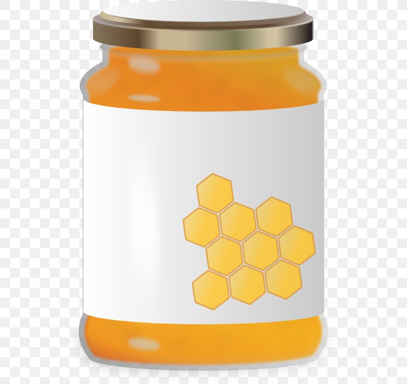 Honey Jar Clip Art, PNG, 555x774px, Honey, Display Resolution, Honey Bee, Jar, Orange Download Free