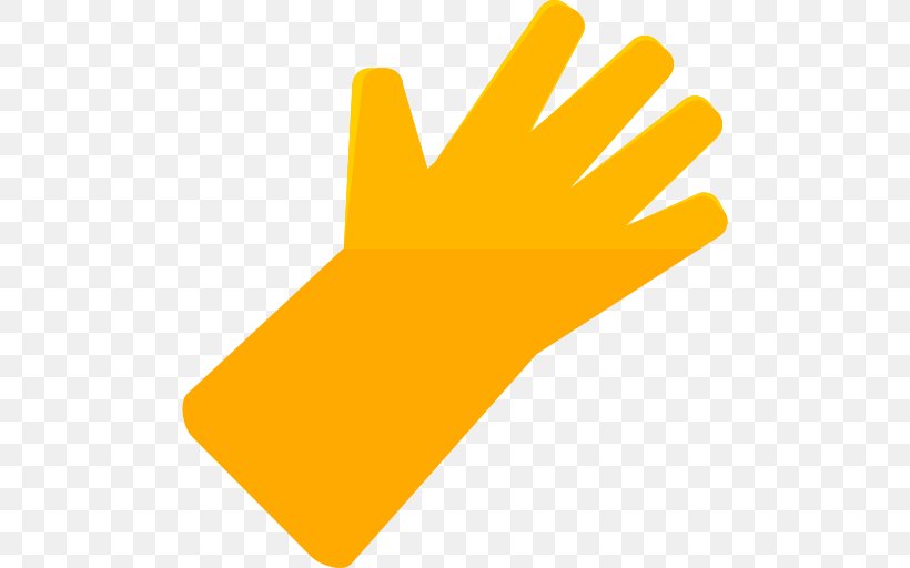 yellow cartoon gloves