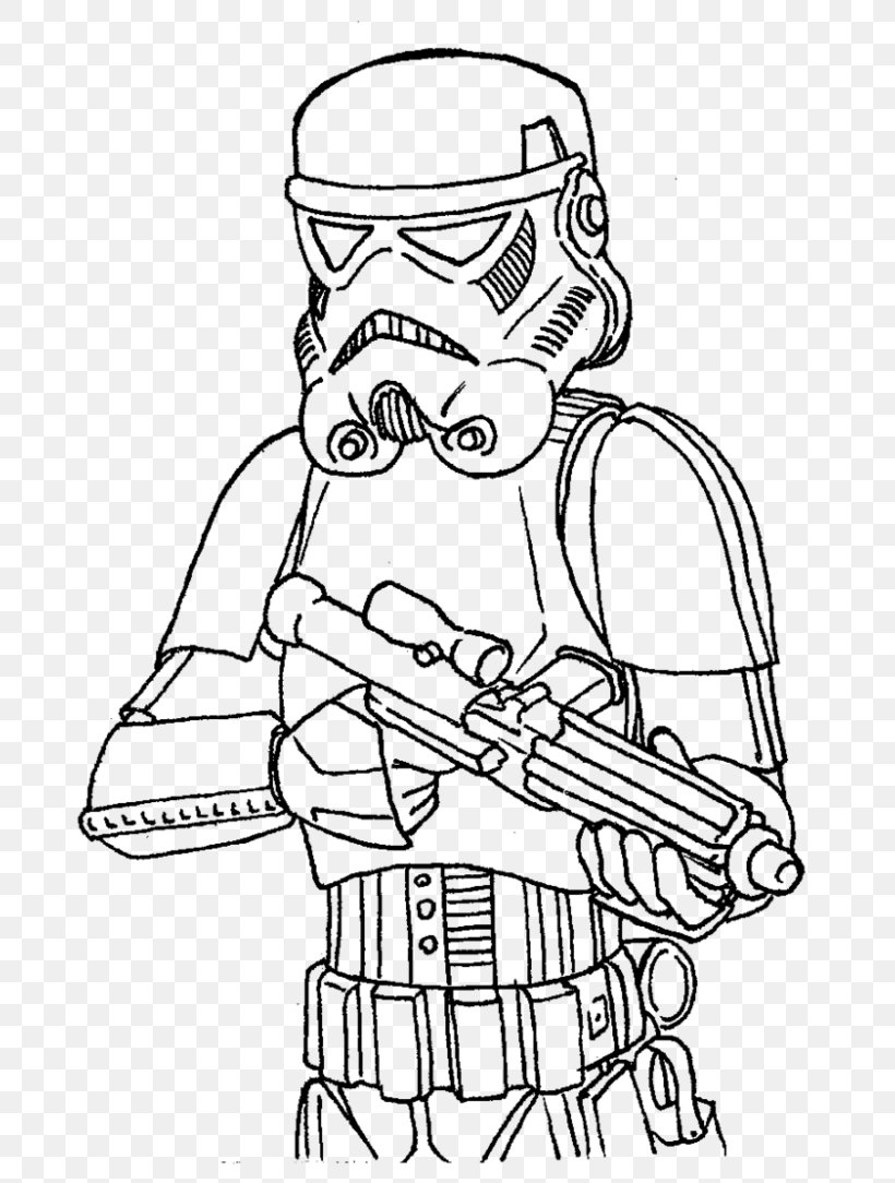 Stormtrooper Coloring Book Darth Maul Drawing Clone Trooper, PNG, 700x1084px, Stormtrooper, Arm, Art, Black And White, Boba Fett Download Free