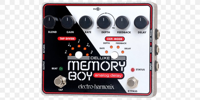 Electro-Harmonix Deluxe Memory Boy Effects Processors & Pedals Delay Electro-Harmonix Memory Boy, PNG, 1100x550px, Watercolor, Cartoon, Flower, Frame, Heart Download Free