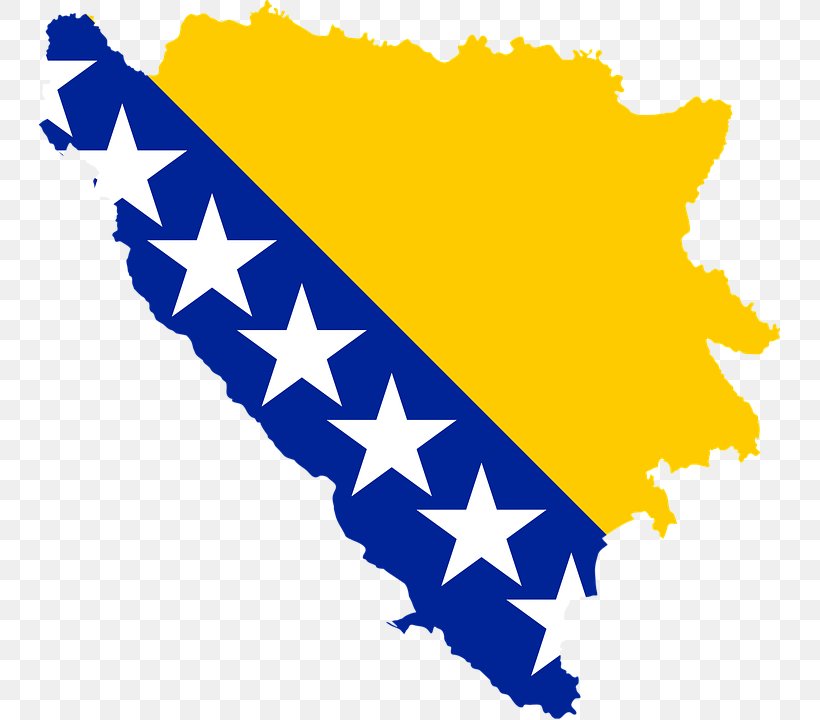 Flag Of Bosnia And Herzegovina Map Clip Art, PNG, 741x720px, Bosnia And Herzegovina, Area, Flag Of Bosnia And Herzegovina, Herzegovina, Leaf Download Free