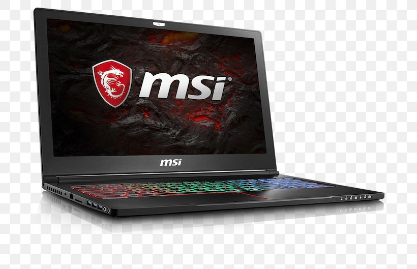 Laptop Kaby Lake MSI GS63 Stealth Pro Intel Core I7, PNG, 713x529px, Laptop, Computer, Display Device, Electronic Device, Geforce Download Free