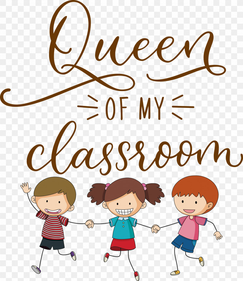 QUEEN OF MY CLASSROOM Classroom School, PNG, 2588x3000px, Classroom, Behavior, Cartoon, Geometry, Happiness Download Free