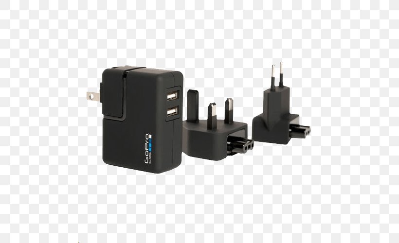 Battery Charger GoPro HERO5 Black USB Camera, PNG, 500x500px, Battery Charger, Ac Adapter, Action Camera, Adapter, Camera Download Free