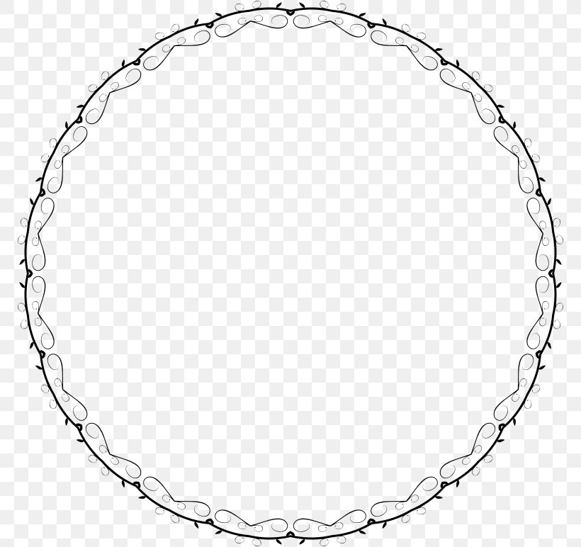 Circle Point Clip Art, PNG, 772x772px, Point, Area, Black And White, Body Jewelry, Chain Download Free