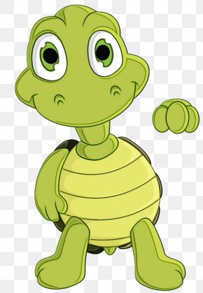 Sea Turtle Fictional Character - Green Tortoise Cartoon Turtle Reptile PNG