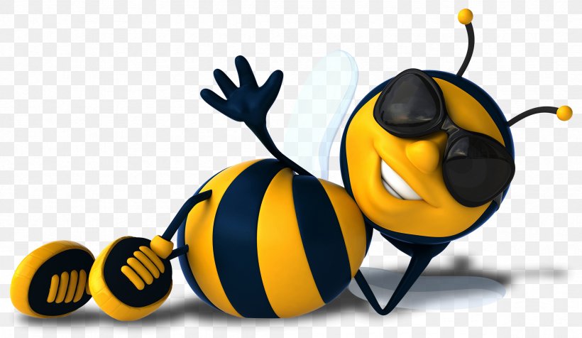 Bee Stock Photography Cartoon, PNG, 2362x1373px, Bee, Arthropod, Bee Movie, Bee Sting, Cartoon Download Free