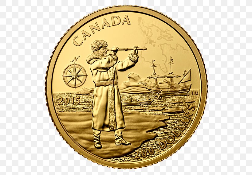 Coin Gold Hudson Bay Exploration Explorer, PNG, 570x570px, Coin, Bullion Coin, Canada, Commemorative Coin, Currency Download Free