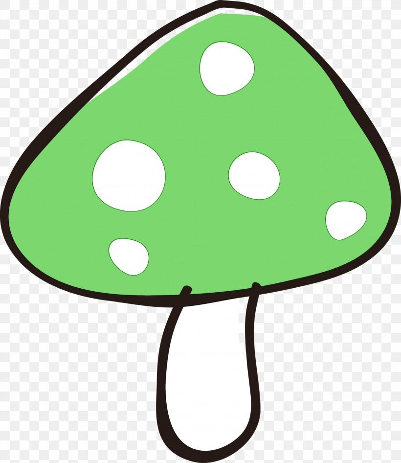 Green, PNG, 2598x3000px, Mushroom, Cartoon Mushroom, Cute, Green, Paint Download Free