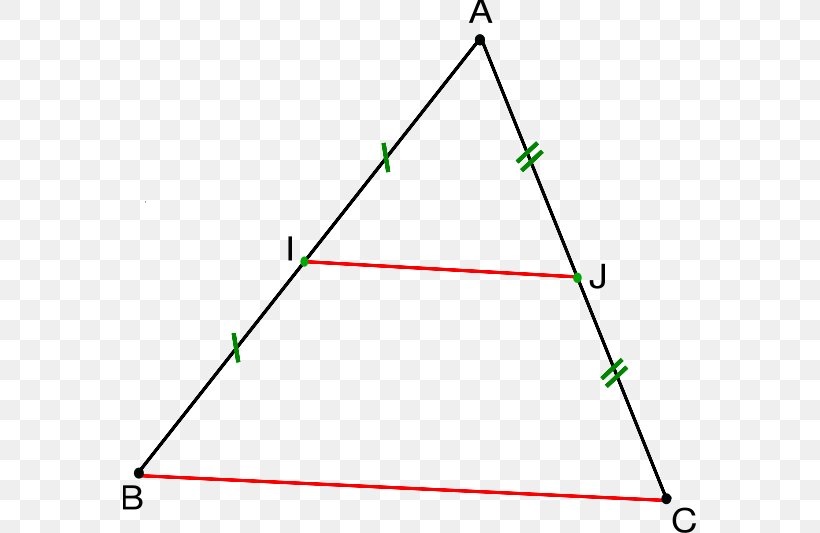 Triangle Théorème Des Milieux Midpoint Theorem Line Segment, PNG, 573x533px, Triangle, Area, Converse, Diagram, Geometric Shape Download Free