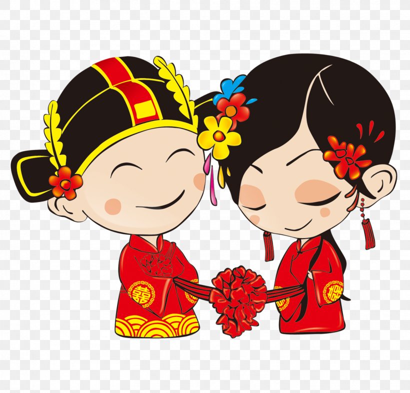 Wedding Chinese Marriage Cartoon, PNG, 1559x1496px, Wedding, Art, Boy, Bride, Bridegroom Download Free