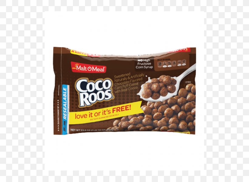 MALT-O-MEAL COCO-ROOS Breakfast Cereal Malt-O-Meal Honey Buzzers Malt-O-Meal Chocolate Cereal, PNG, 525x600px, Breakfast Cereal, Breakfast, Chocolate, Chocolate Coated Peanut, Cocoa Puffs Download Free