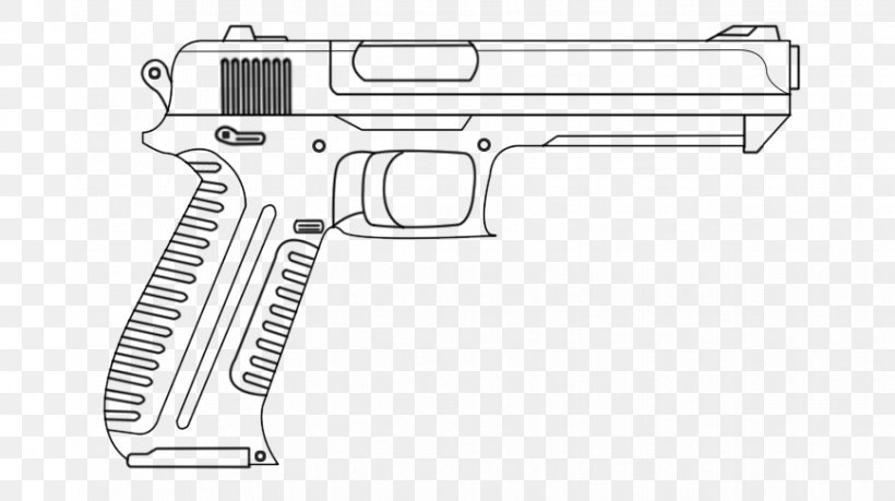 Pistol Drawing Firearm Gun Sketch, PNG, 868x486px, Pistol, Air Gun, Art, Artwork, Black And White Download Free