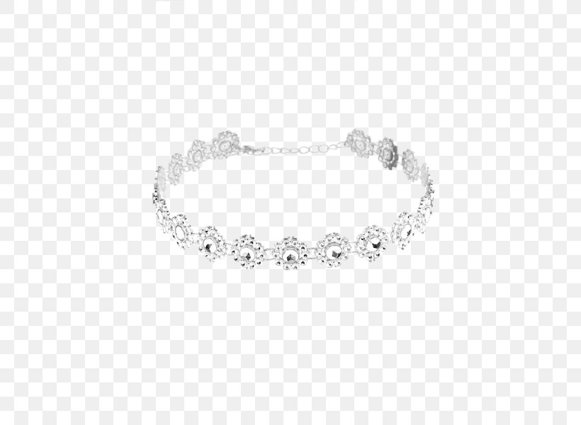 Bracelet Necklace Imitation Gemstones & Rhinestones Choker Silver, PNG, 600x600px, Bracelet, Bijou, Body Jewelry, Chain, Charms Pendants Download Free